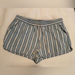 Aerie Shorts L, Blue and White